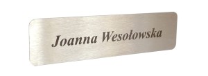 Tabliczka INOX 160x40 mm wzór TARA 