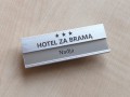 Identyfikator aluminium 70x25 mm MIRA z wymienną karteczką grawer id: 953 3