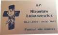 grawerowana tablica na grób laminat grawerski złoty kolor nagrobna prostokąt 4 a