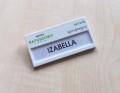 identyfikator osobowy personalny imienny z karteczką 67x35 mm biały z kolorowym nadrukiem 13a