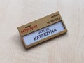 Identyfikator personalny z karteczką  złoty z nadrukiem 67x35 mm 21