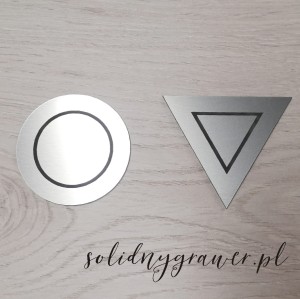 Piktogramy toaleta WC 6cm komplet 2 szt.