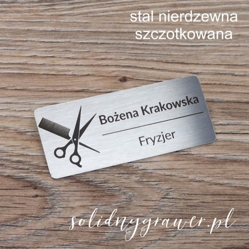 identyfikator-osobowy-grawerowany-plakietka-imienna-stal-nierdzewna-fryzjer-dla fryzjerki-solidnygrawer-2.jpg