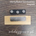 Zapięcie magnetyczne do identyfikatora bambusowego