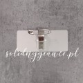 zapięcie na klips do identyfikatora aluminiowego