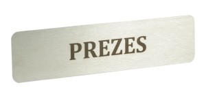 Tabliczka INOX 160x40 mm wzór SILE 