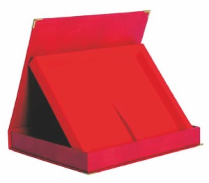 Etui welurowe do dyplomu 305x230 mm  czerwone