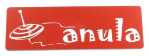 Tabliczka Annie 130x45 mm kolor 11 laminat grawerski kolorze czerwonym, grawerowana