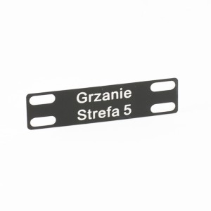 Tabliczka 60x15 mm kolor 05 czarny z grawerem