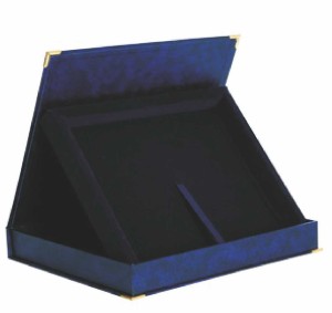 Etui welurowe do dyplomu 200x150 mm granatowe